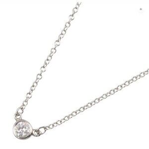 TIFFANY&Co. By the yard Necklace 0.19ct Pt950Platinum diamond